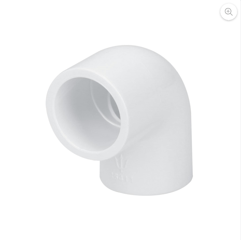 45411-CODO 90° DE PVC DE 1/2" FOSET