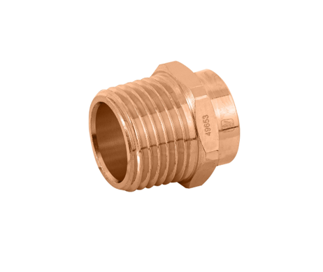 49653-CONECTOR DE COBRE ROSCA EXTERIOR 1/2" FOSET