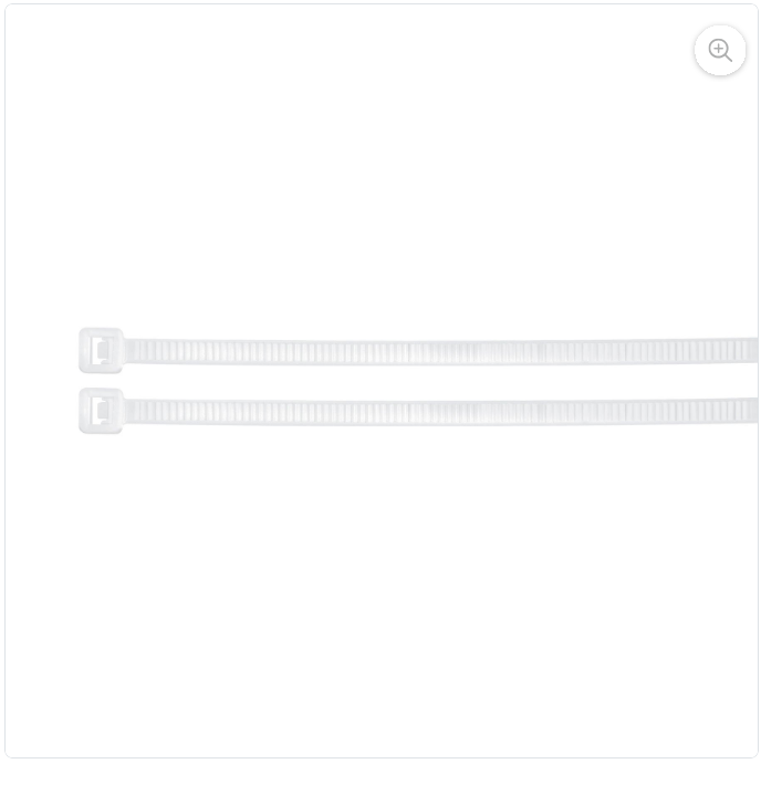 44306-BOLSA CON 50 CINCHOS PLÁSTICOS 50 LB 200X4.5 MM NATURALES