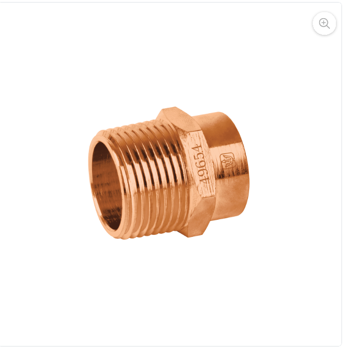 49654-CONECTOR DE COBRE ROSCA EXTERIOR 3/4" FOSET